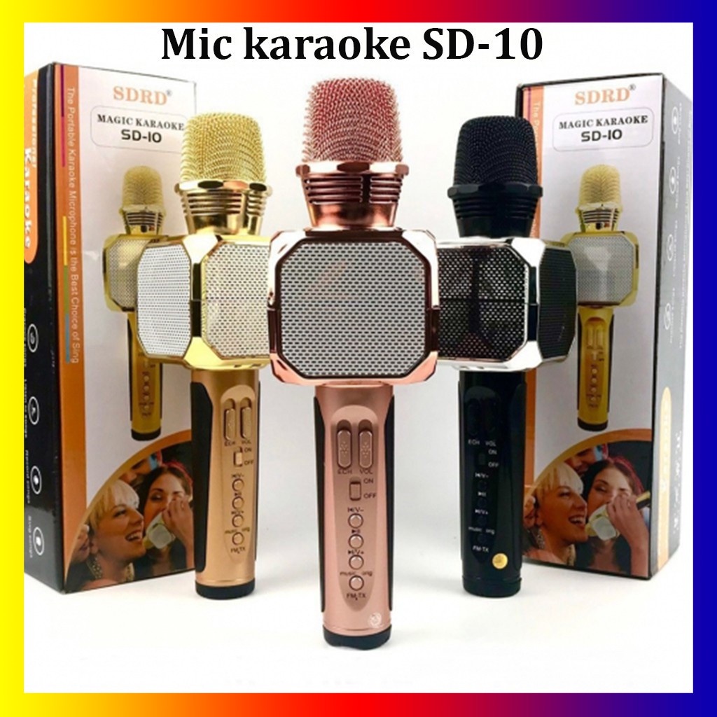 [Mã ELHACE giảm 4% đơn 300K] Micro karaoke bluetooth,Mic - YS10A