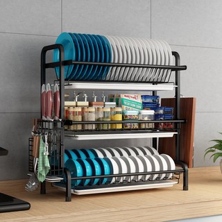 Giá đỡ bằng thép không gỉ dày đaGiá để bát đĩa inox 304 đỡ nhà bếp khô và hộp đựng đũa