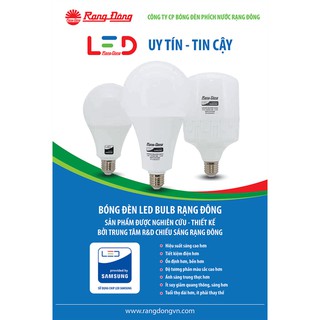 BÓNG ĐÈN LED BULB TRỤ 20W RẠNG ĐÔNG.