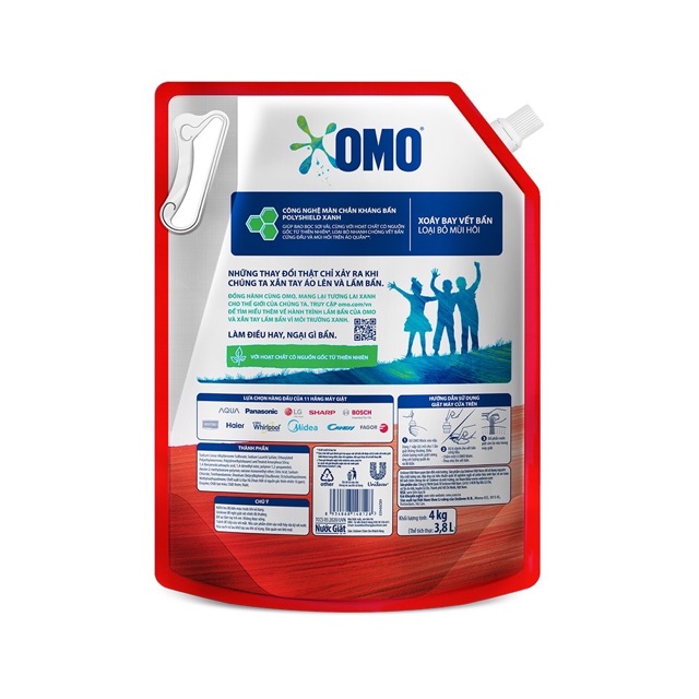 Nước giặt OMO Matic cho Máy Giặt Cửa Trên 4kg