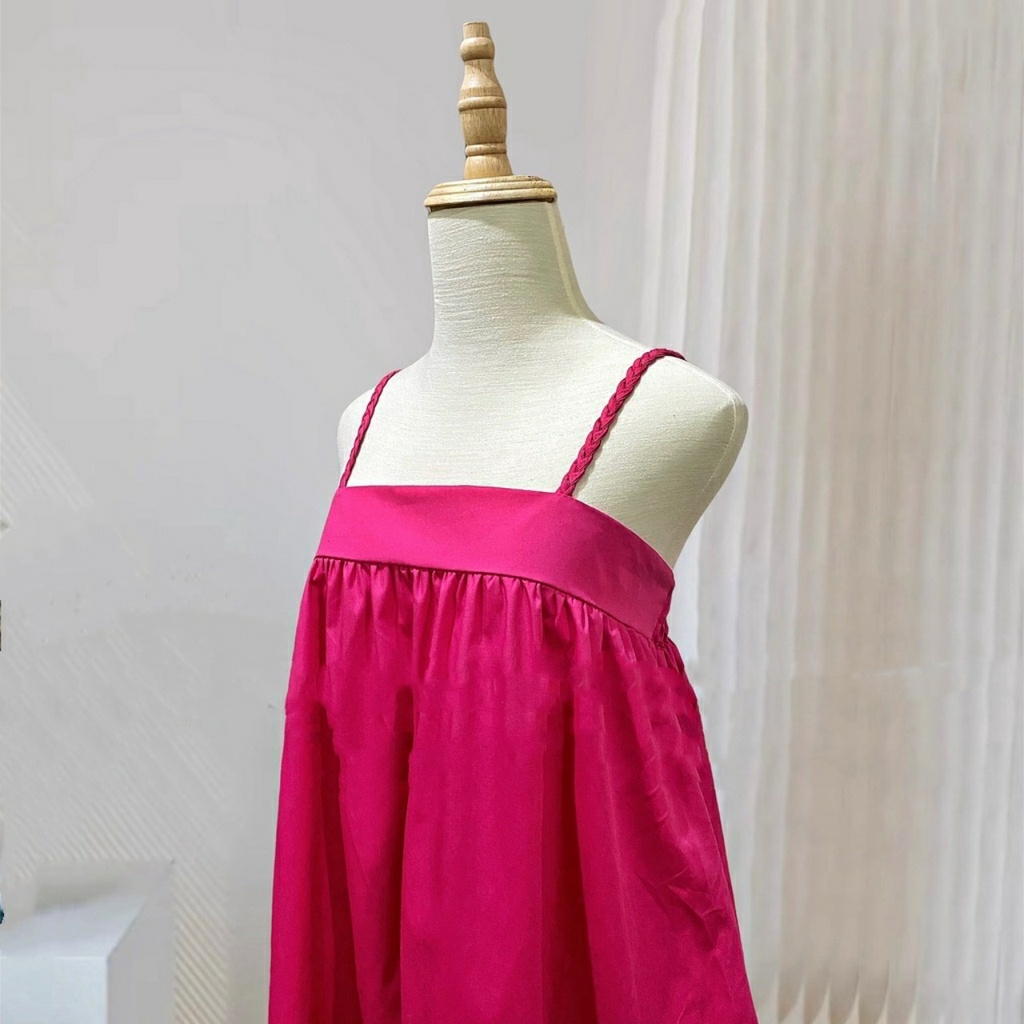 Váy bầu 2 dây babydoll dáng suông mềm mát - Đầm maxi đi biển cực xinh mát mẻ mùa hè V339