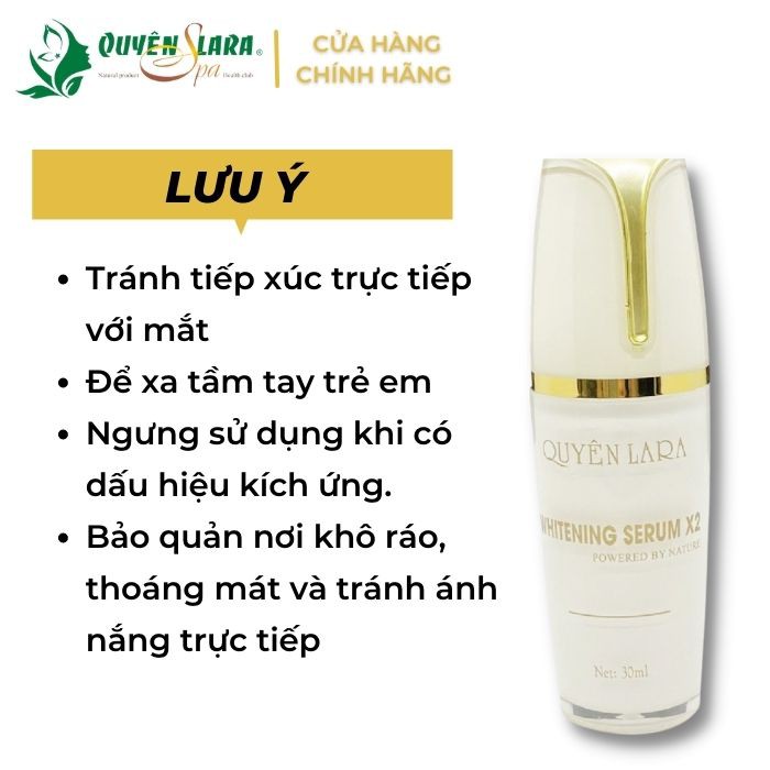 serum dưỡng da mặt căng bóng săn chắc Whitening Serum X2 Q'lara (30ml)