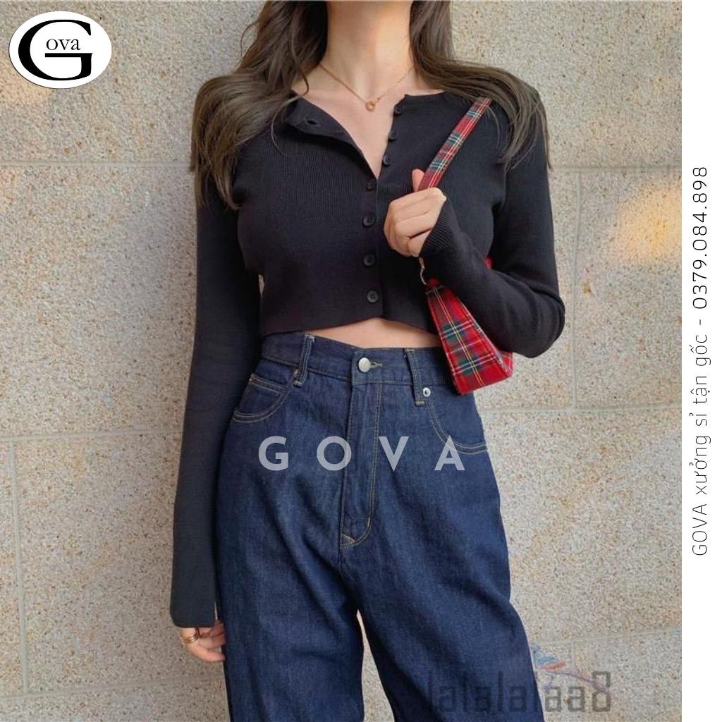 Áo Croptop Yan phối cúc Hot Trend Áo kiểu nữ ôm chất thun Cao Cấp gân mềm mát