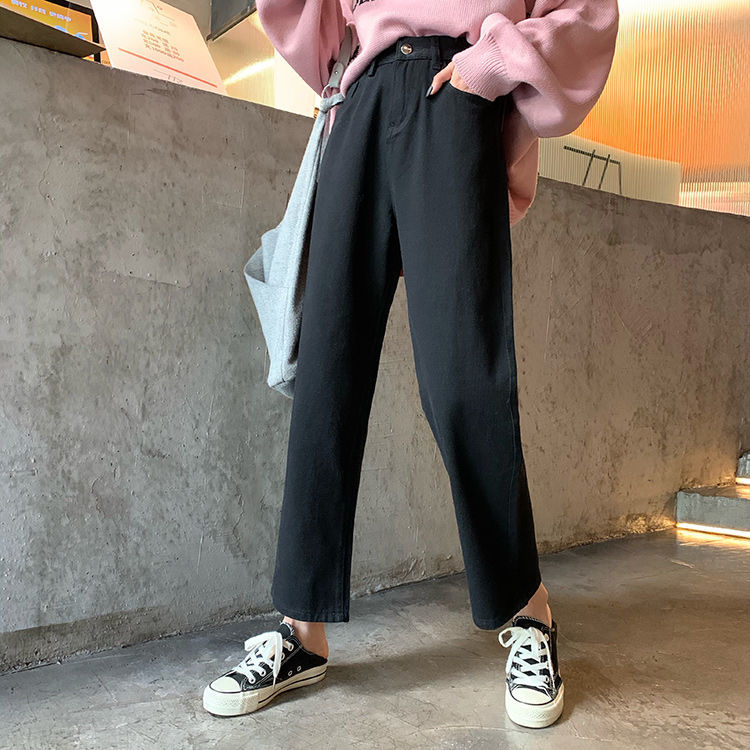 Quần Jeans Dài Ống Rộng Thời Trang Dành Cho Nữ
