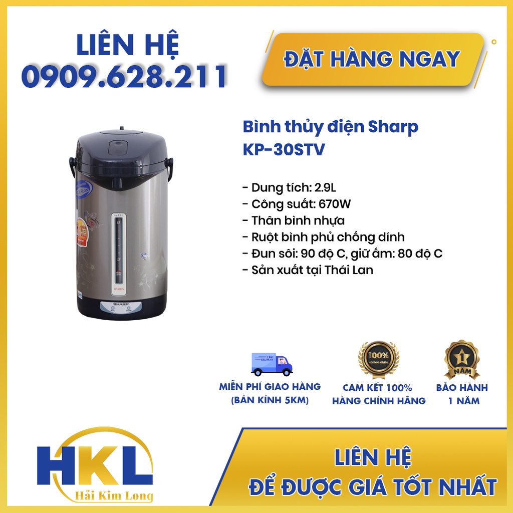 Bình thủy điện Sharp KP-30STV