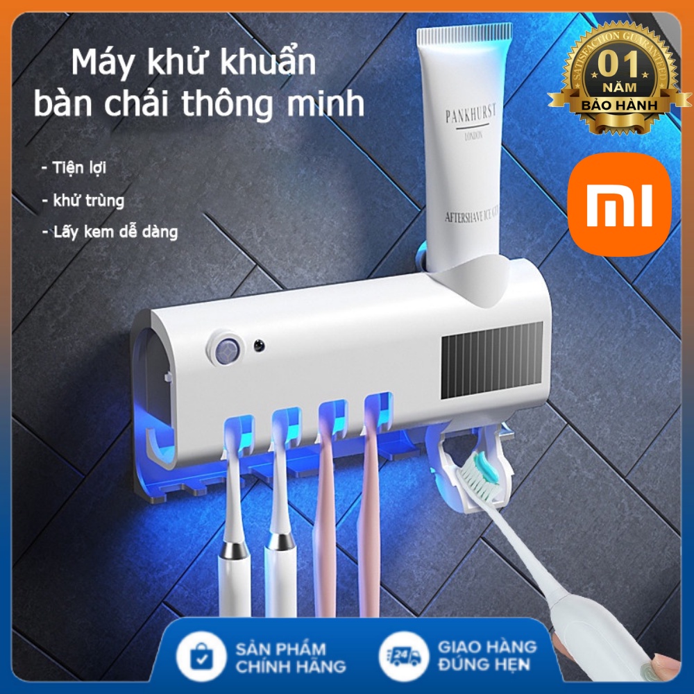 Máy Khử Khuẩn Bàn Chải Đánh Răng Bằng Tia UV - Tặng Kệ Đựng Kem Đánh Răng Sạch Sẽ Tiện Lợi - Bảo hành 12 tháng