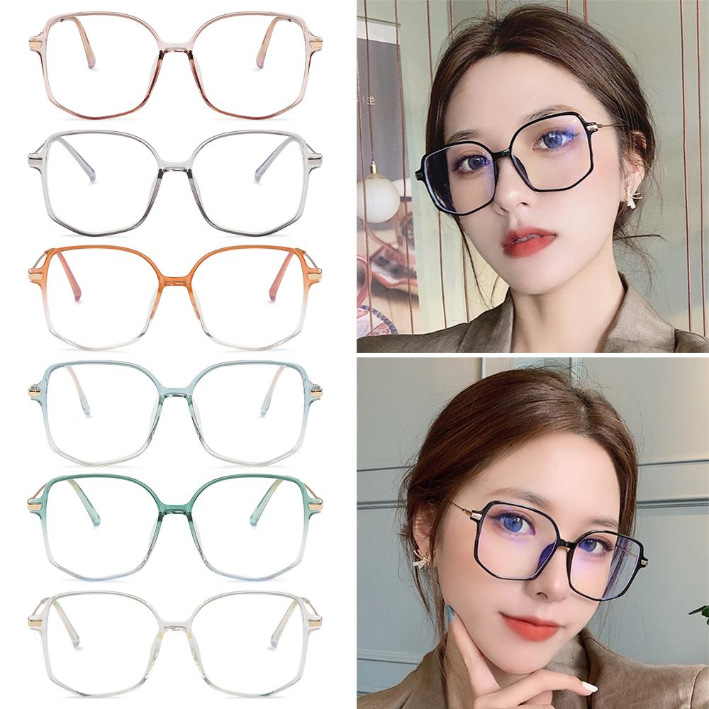EUTUS Mắt Kính Chống Ánh Sáng Xanh Tròng Đa Giác Thời Trang Cổ Điển
