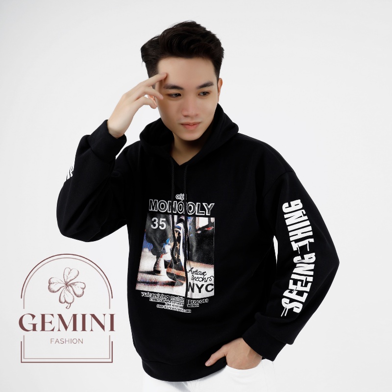 Áo Nỉ Có Mũ Nam Nữ Đen Form Rộng 2s Clothing Hoodie Nữ Form Rộng Unisex In Hình Tượng Hot Trend 2021 Siêu Ấm Mịn TV257