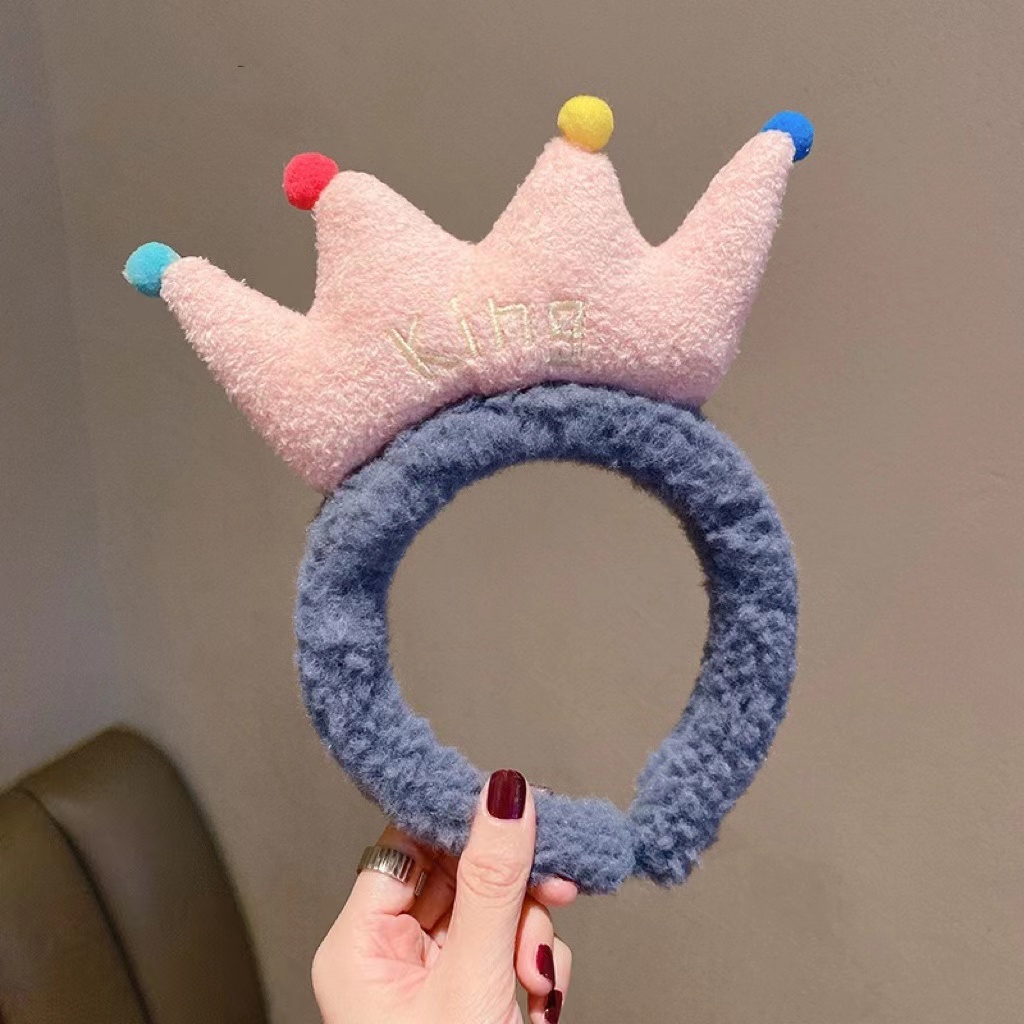 Băng Đô Cài Tóc Phối Lông Phong Cách Hàn Quốc Xinh Xắn Cho Nữ