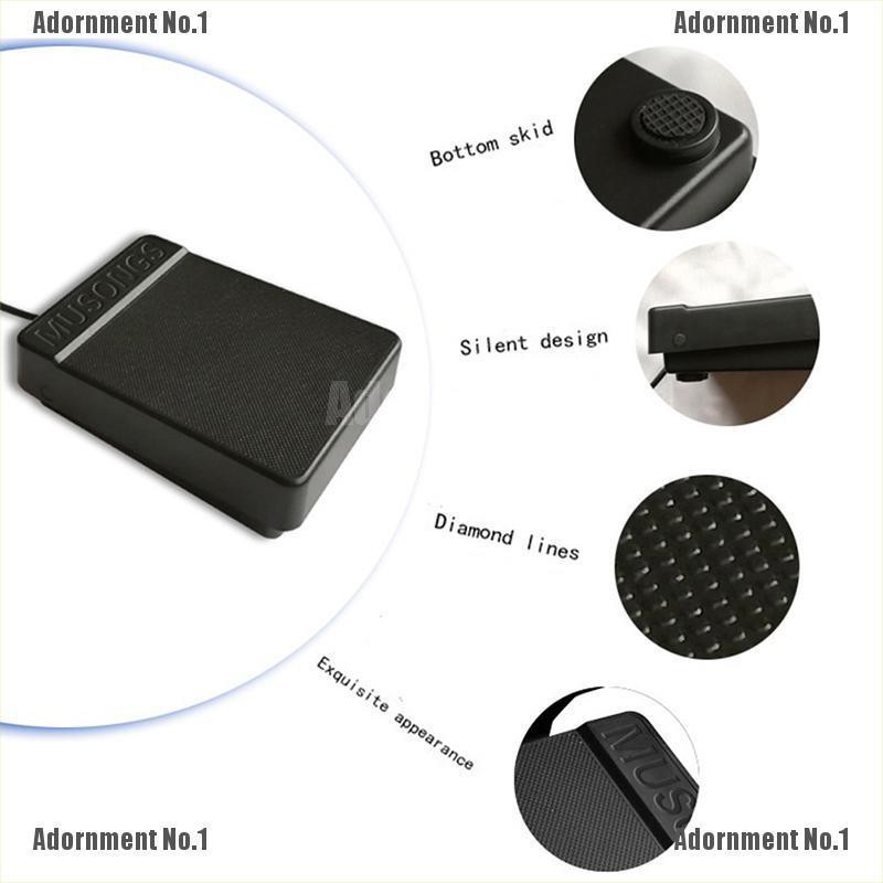 [AdornmentNo1]  Universal Electronic Piano Foot Sustain Pedal Controller Switch Damper Pedal