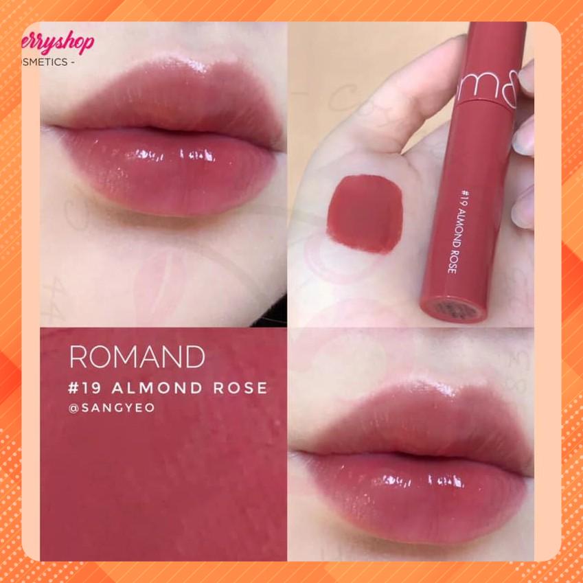 Son Romand Juicy Lasting tint màu 19-hoa hồng khô pha hạnh nhân