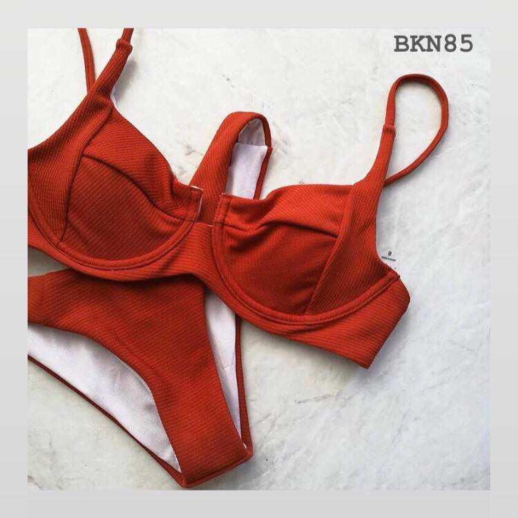 [BKN85] <ÂU> SET BIKINI BASIC VẢI GÂN 4 MÀU (CÓ GỌNG) | BigBuy360 - bigbuy360.vn