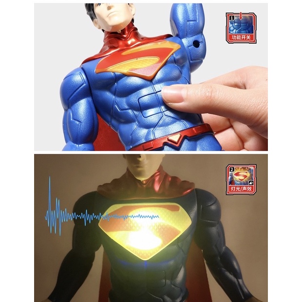 Mô Hình Super Man Batman Green Latern The Flash Có đèn phụ kiện Mã 1111 1114 1116 1123 1101 1102 1121