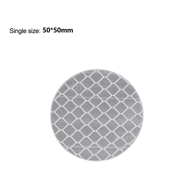 Set 10 Miếng Dán Phản Quang 5CM Cảnh Báo An Toàn Cho Xe Hơi / Ba Lô / Xe Buýt Chống Thấm Nước
