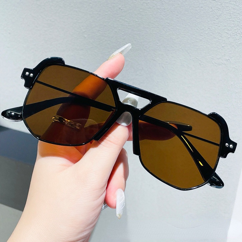 Kính Mát Tròng Đa Giác Chống Ánh Sáng Xanh Thời Trang Đường Phố Cho Nam Và Nữ