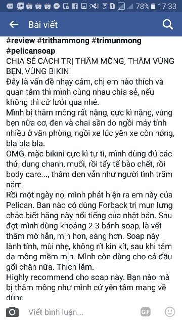 Xà phòng Khử  thâm mông Pelican Forback