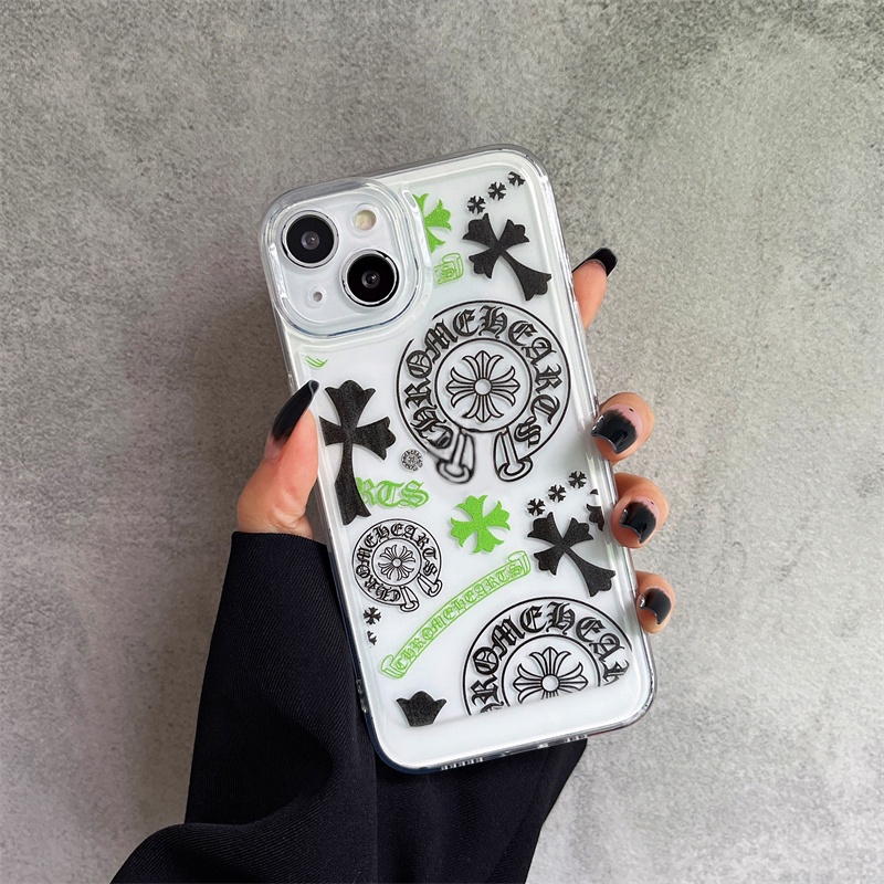 Ốp Điện Thoại Chống Sốc In Logo Chrome Hearts Cho iPhone 13 Pro Max 12 11 X Xs Max Xr SE2 7 8 Plus