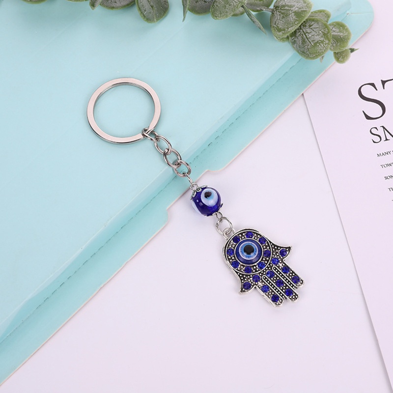 Móc Khóa Hình Mắt Quỷ May Mắn Màu Vàng Bảo Vệ Túi Xách Thời Trang Cho Nam Và Nữ