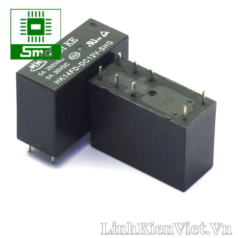 Relay HUIKE HK14FD-12V 5A (5A - 8 chân)