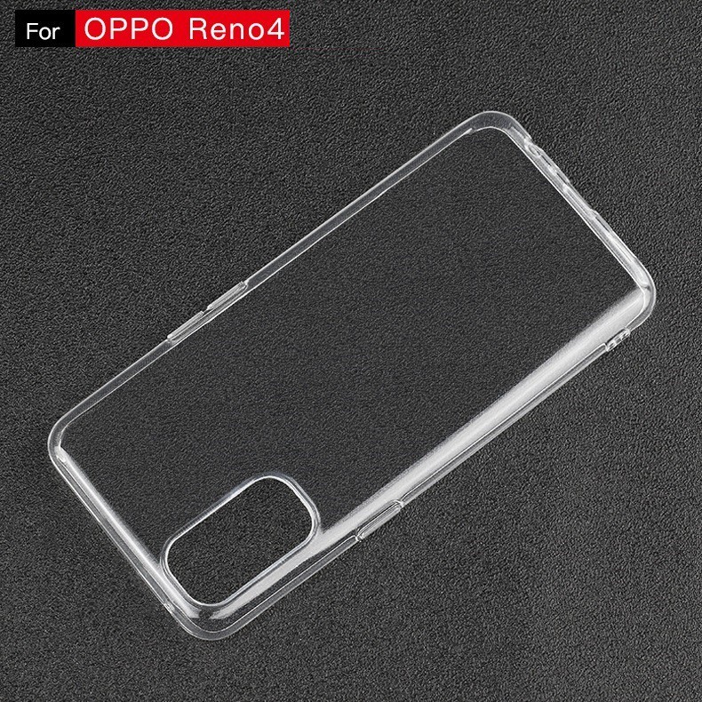 Ốp lưng silicone dẻo trong suốt cho Oppo Reno4 Pro 4G, Reno4 4G, Reno3 Pro, Reno3, Reno2 F, Reno2 Z siêu mỏng 0.5 mm