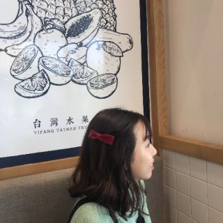 Kẹp tóc mái nơ nhung