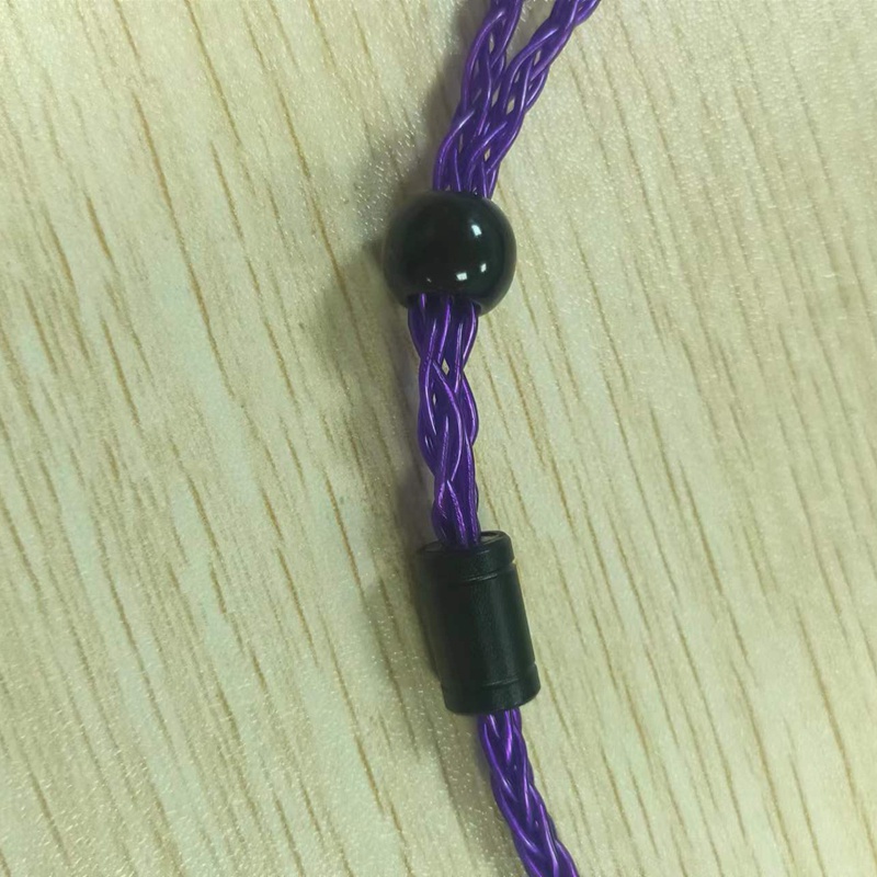 Dây Cáp Tai Nghe 8 Dây Bằng Đồng Màu Tím Bạc Phù Hợp Với Mọi Người Mẫu Tai Nghe