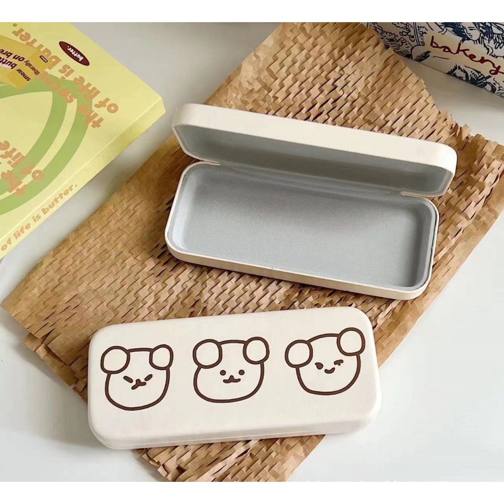 Hộp Đựng Mắt Kính Hình Chú Chó Dễ Thương Chống Áp Lực Ốp