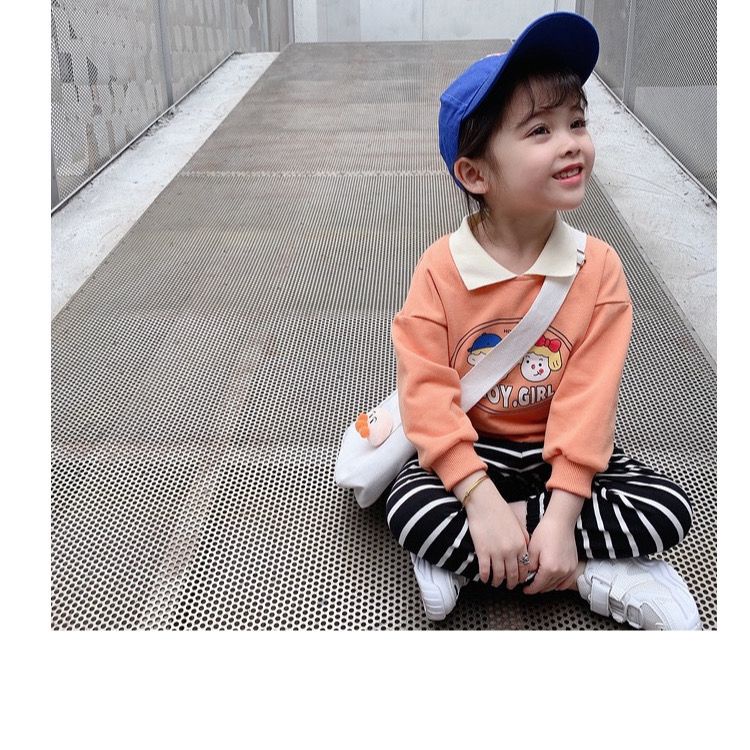 [Babycat] Hàng Có Sẵn Áo Sweatshirt Tay Dài Phong Cách Nhật Bản Hàn Quốc Phương Tây Thời Trang Mùa Xuân Dành Cho Bé Gái