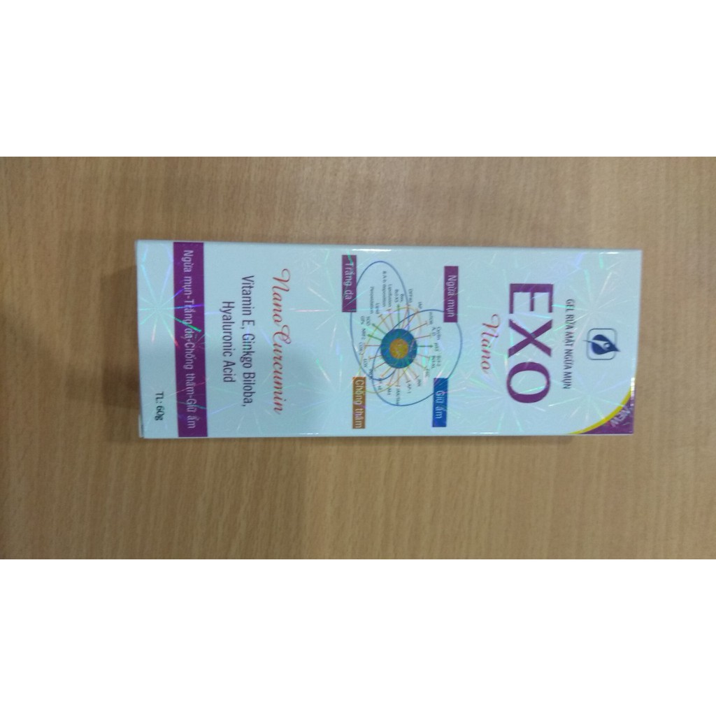 Rửa mặt ngừa mụn-dưỡng ẩm EXO Nano (60g) mới