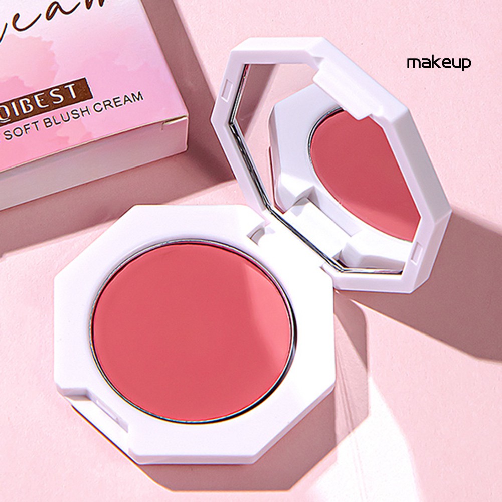 [Hàng mới về] Phấn Đánh Má Hồng Dưỡng Ẩm Trang Điểm Tự Nhiên Qibest Cream | BigBuy360 - bigbuy360.vn