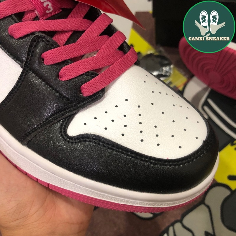 Giày thể thao jd1 low Hồng Binz phiên bản cao cấp giày Sneaker Jordan cổ thấp Hồng Binz
