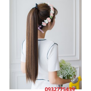 Tóc giả cột thẳng tơ nhật S86