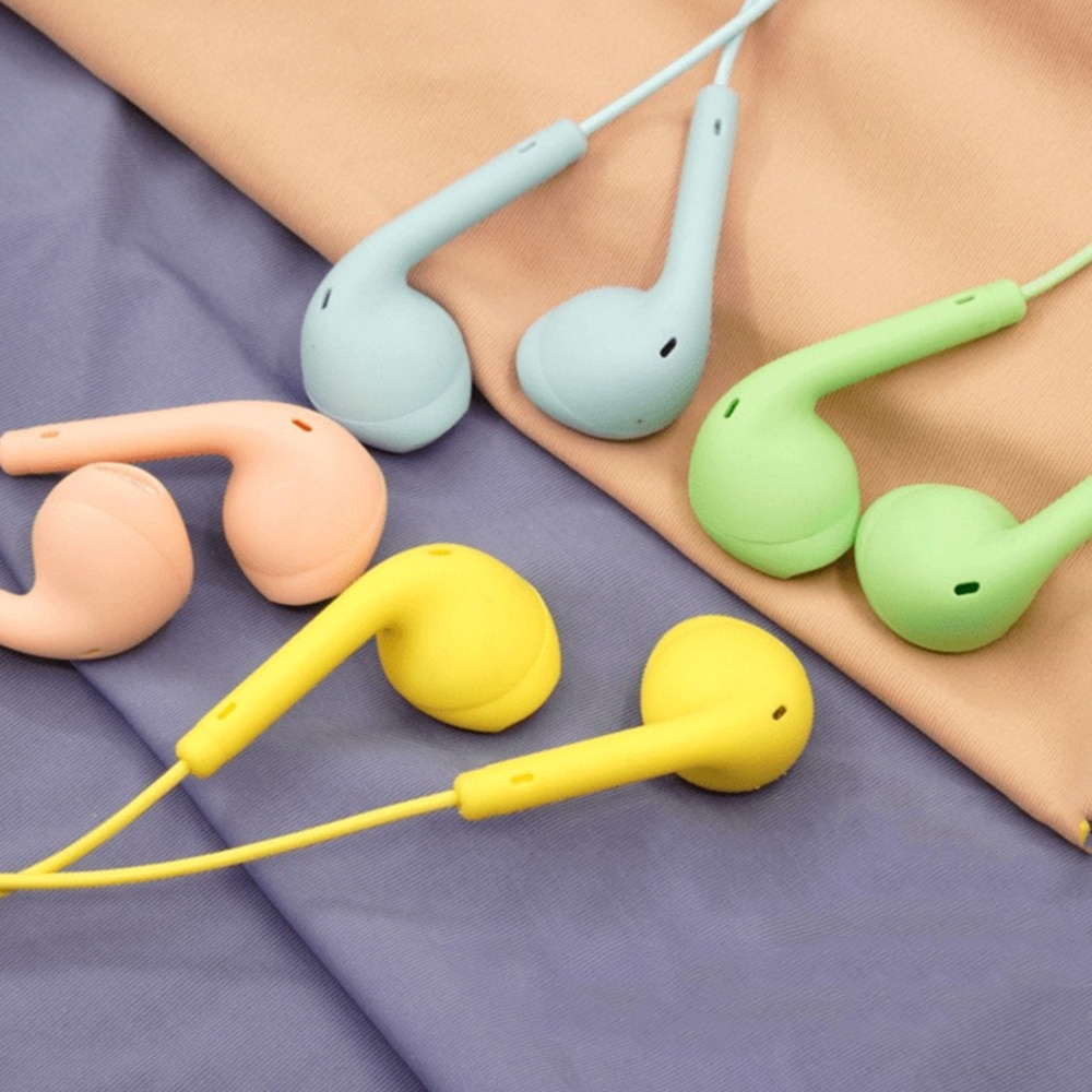 Tai Nghe In-Ear 3.5mm Màu Macaron Đáng Yêu Kèm Mic U19