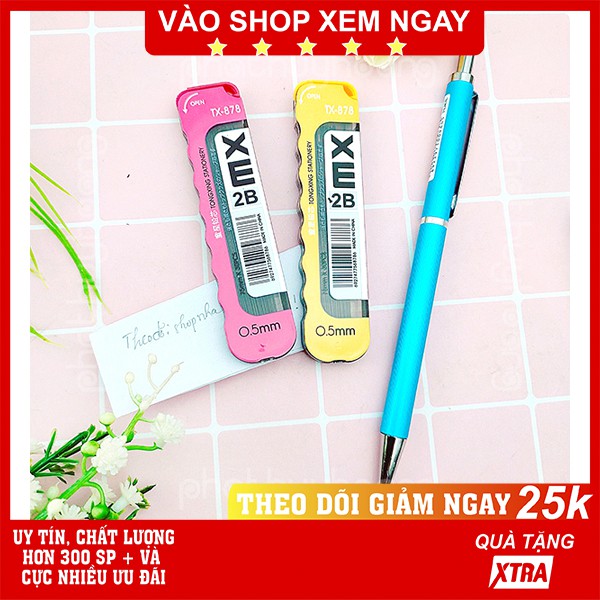 Bộ bút chì bấm ngòi 0.5 ✏️ FREESHIP  Có video thật  Bộ bút chì bấm ngòi 0.5 chất lượng - Phát Huy Hoàng