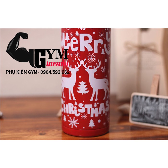 Bình giữ nhiệt Giáng Sinh Noel 500ml Cao Cấp