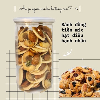 Bánh điều hạt mix 4 vị đặc biệt, bánh đồng tiền_bánh kẹo_online hũ Pet 700 ml