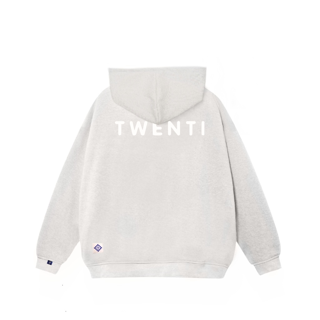 Áo Hoodie TWENTI Nỉ Bông In Basic