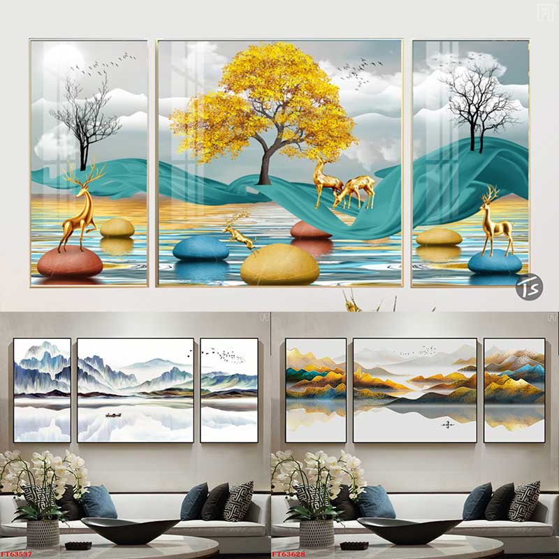 Tranh Treo Tường TRÁNG GƯƠNG in UV 3D MIKA Cao cấp Bền - Bóng - Đẹp - Chất lượng.
