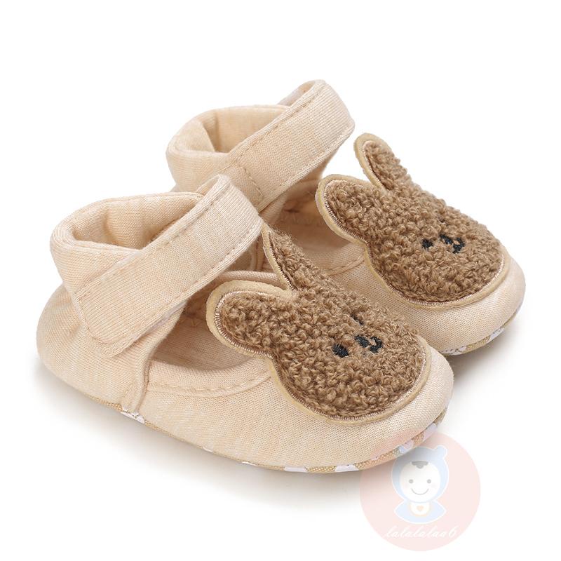 Giày Chống Trượt Cho Bé 0-12 Tháng Tuổi Hình Gấu/Gấu/Thỏ Hoạt Hình Thoáng Khí