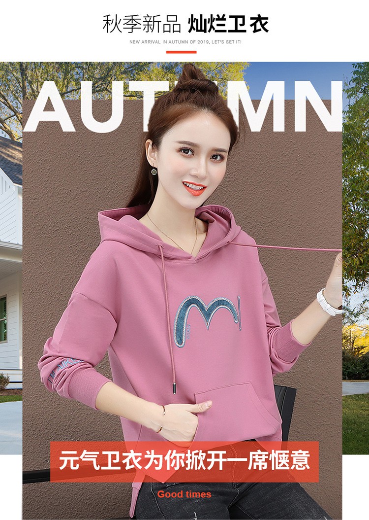 Áo Hoodie Vải Cotton Mỏng Thời Trang Xuân Thu Cho Nữ