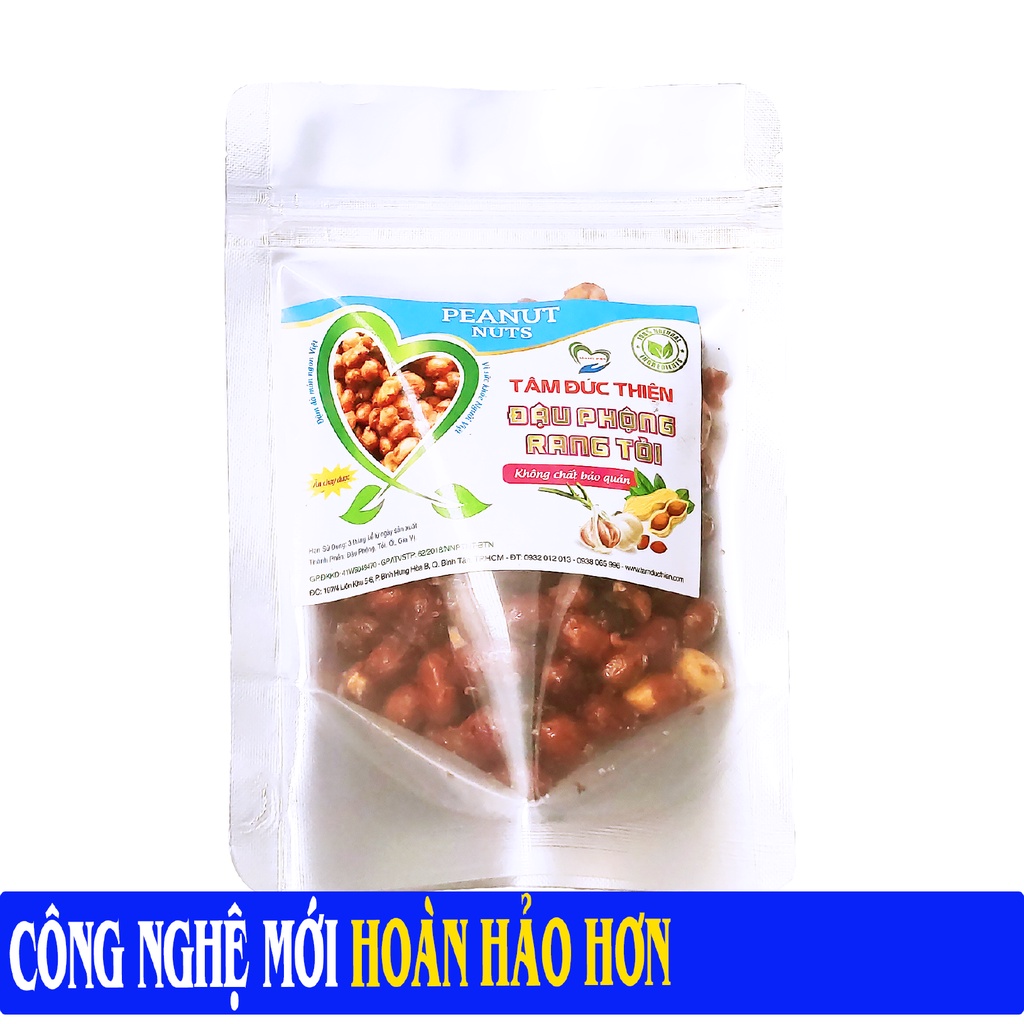 100GR đậu phộng rang tỏi Tâm Đức Thiện gói dùng thử đồ ăn vặt