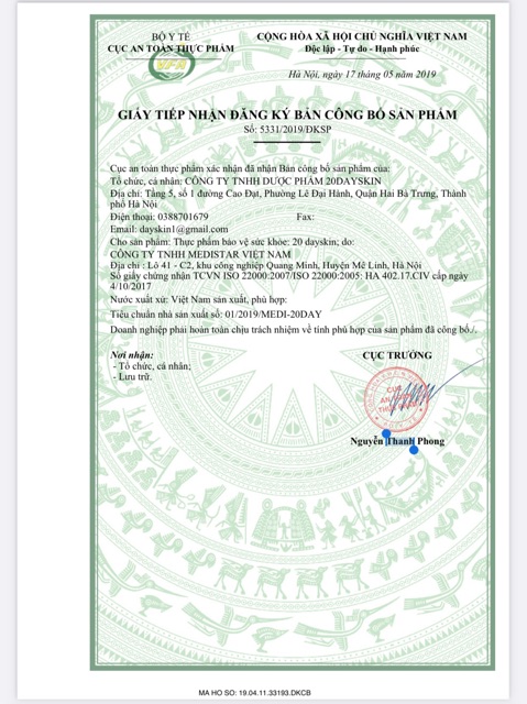 THỰC PHẨM CHỨC NĂNG ĐẸP DA 20DAYSKIN | BigBuy360 - bigbuy360.vn