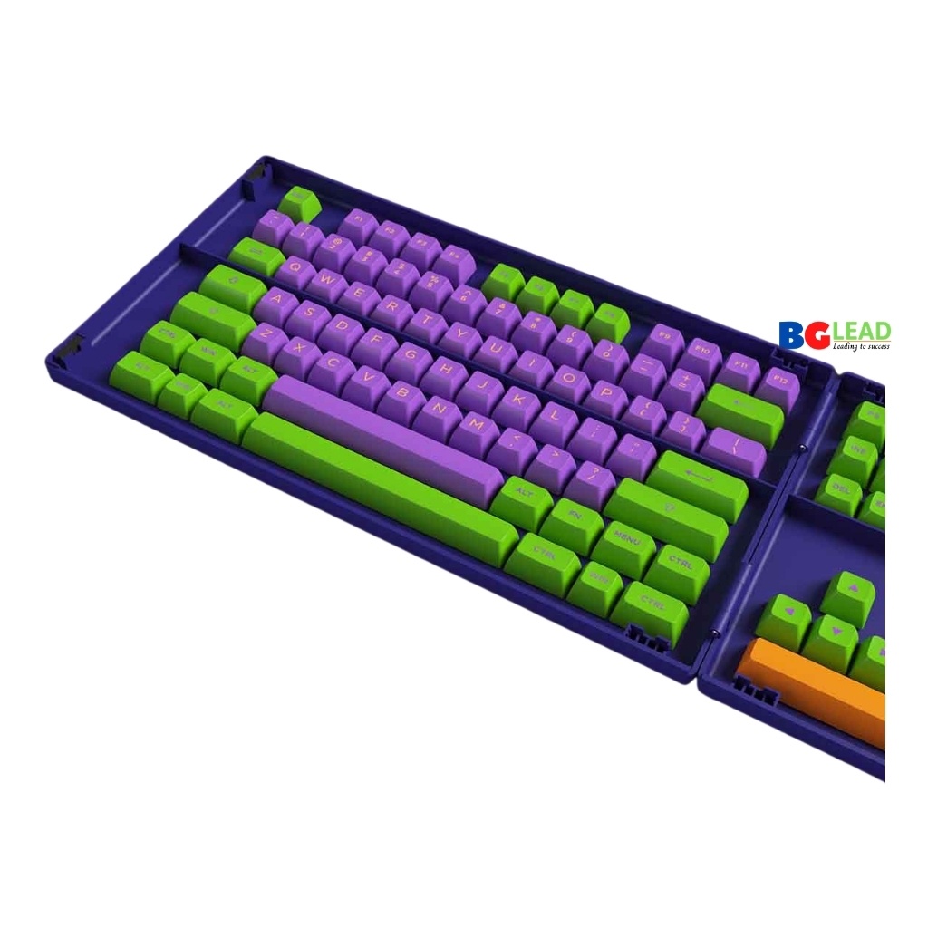 Bộ keycaps bàn phím cơ AKKO Keycap set EVA-01 (PBT Double-Shot/ASA profile/158 nút) - Mai Hoang phân phối toàn quốc