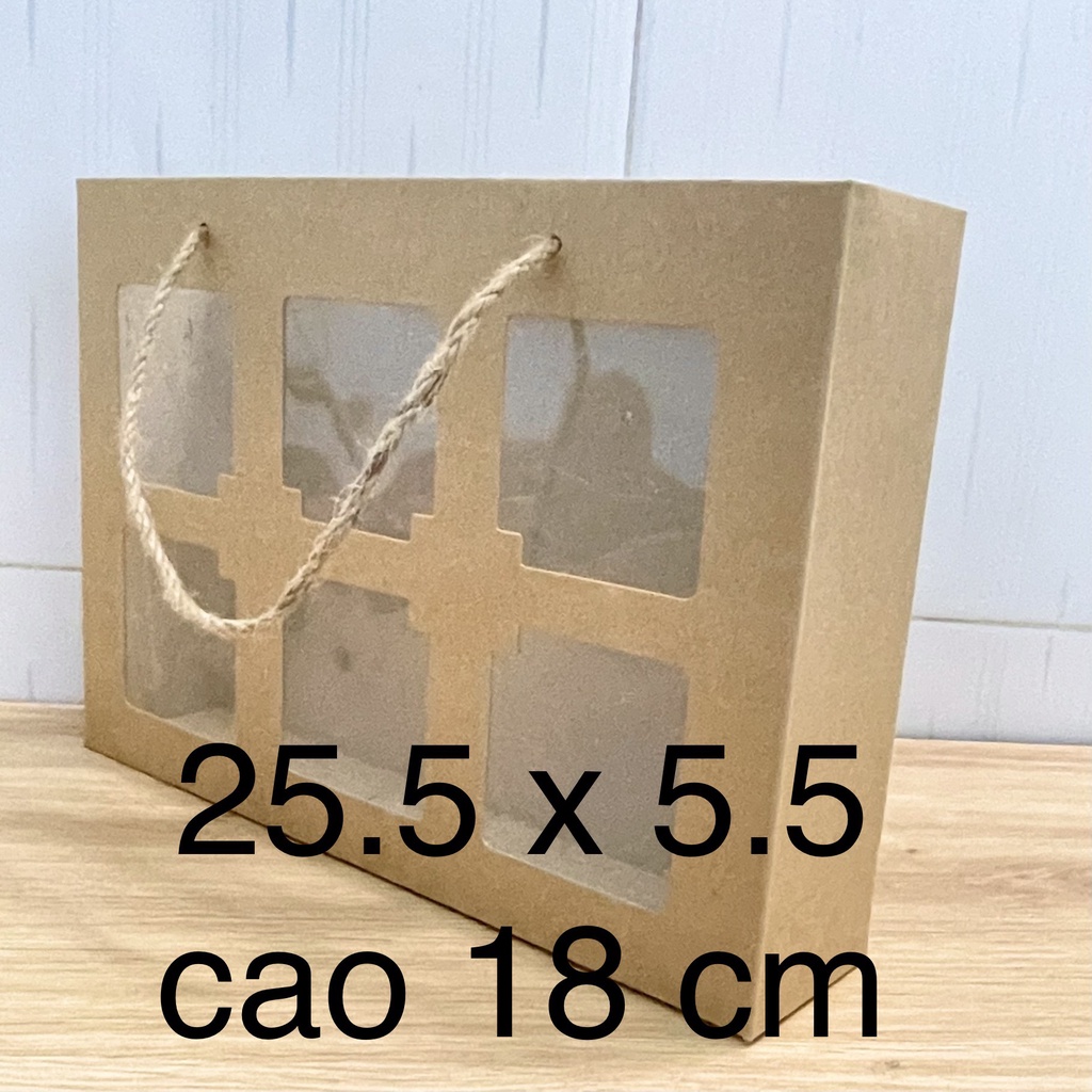 Túi giấy kraft nhật 32x22x11cm set 10 túi