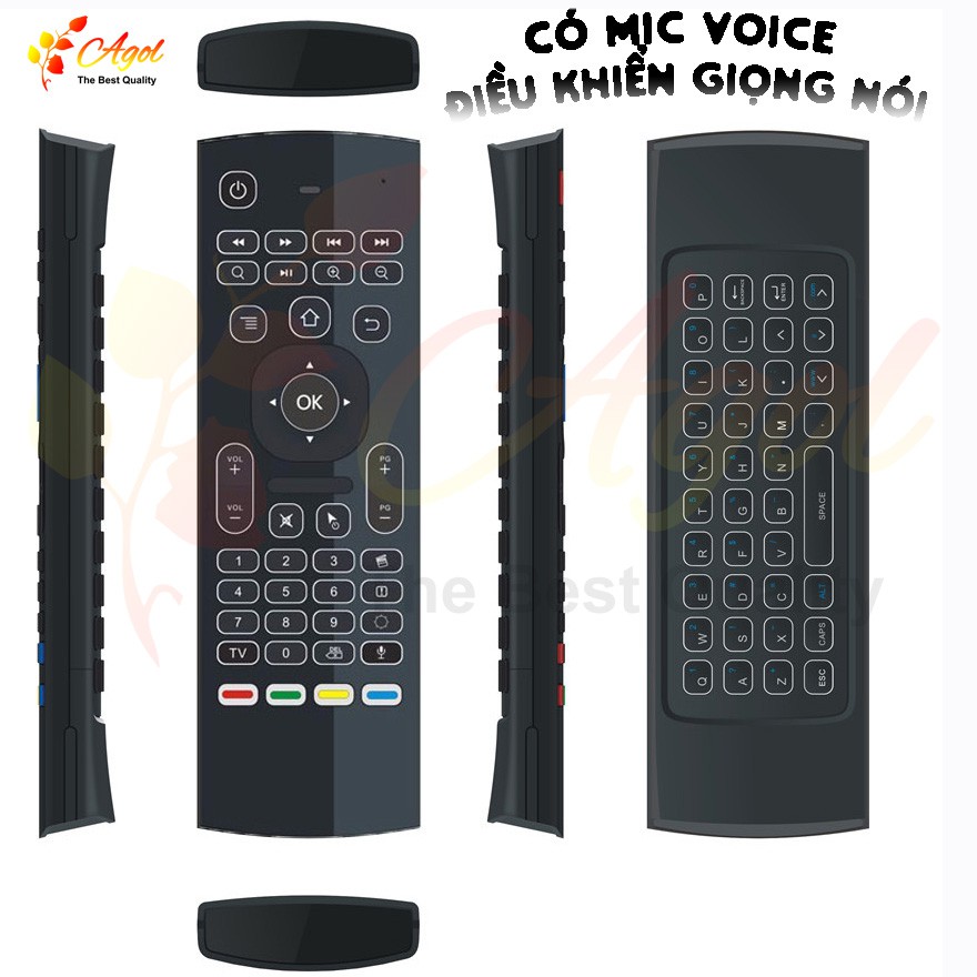 Chuột bay pro km900 V pro (MX3 V pro) có mic voice và đèn bàn phím silicon siêu mềm