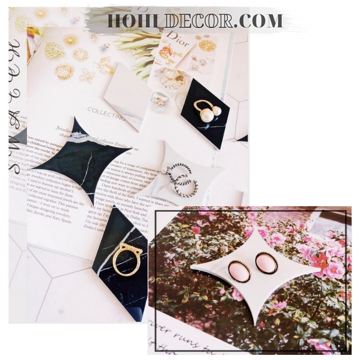 Khối Nhựa PVC Vân Đá Cẩm Thạch Chụp Ảnh Trang Sức, Mỹ Phẩm, Nail, Phụ Kiện - Shop Hohi Decor