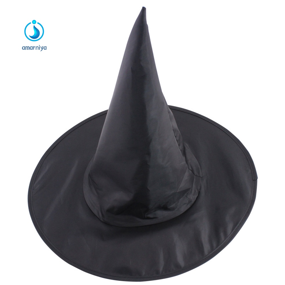 Mũ Phù Thủy Màu Đen Hóa Trang Halloween Cho Nữ