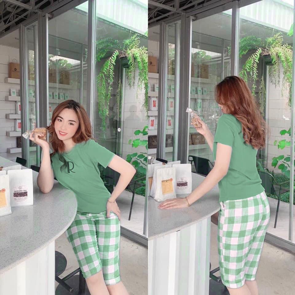 Đồ bộ mặc nhà, bộ đồ thun lửng mặc nhà đẹp chất thun cotton, đồ bộ bigsize tới 85kg