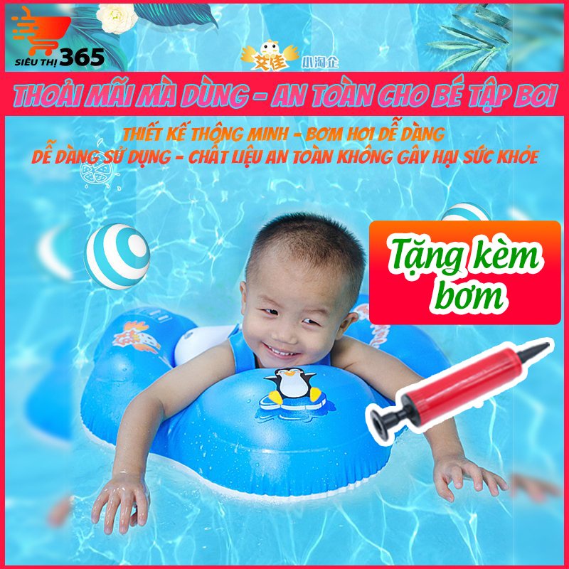 Phao bơi chống lật, luôn giữ thăng bằng cho bé khi đi bơi, được tặng kèm bơm ,loại 2022.