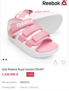 Sandal Reebok